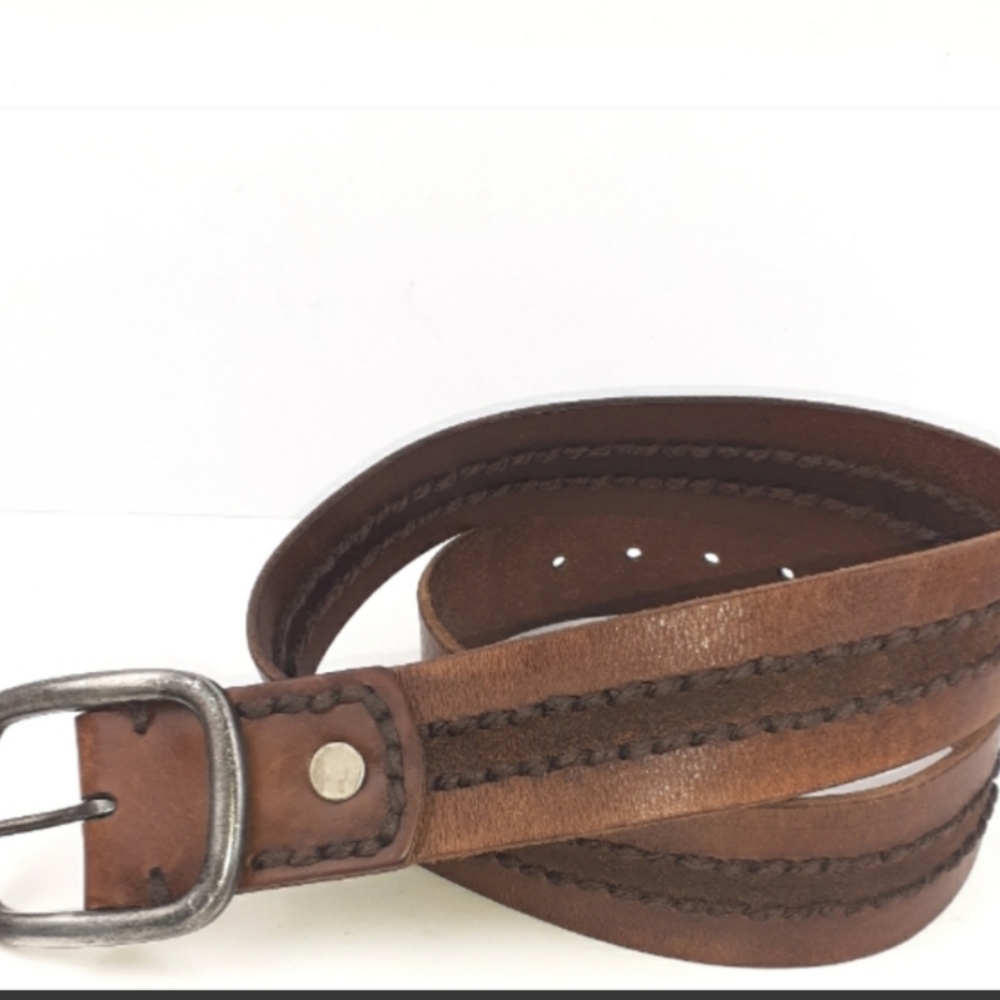 Abercrombie & Fitch Rustic Wide Vintage Men's Leather Belt Size 30